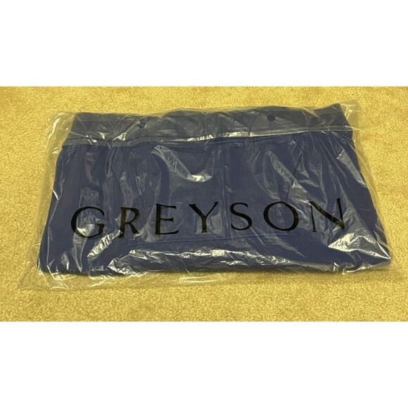 Men's Size Medium Greyson Golf Blue Long Sleeve Lake Fleece Hoodie Jacket - Picture 6 of 7